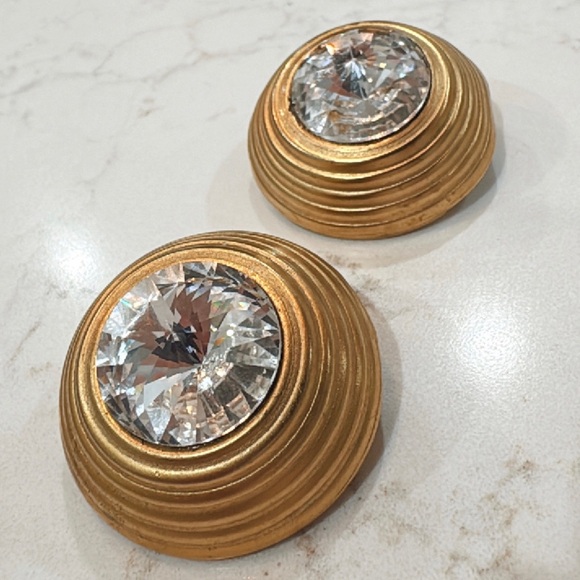 Vintage Carlotta Bijoux Statement Earrings, French Designer Earrings - Picture 13 of 15